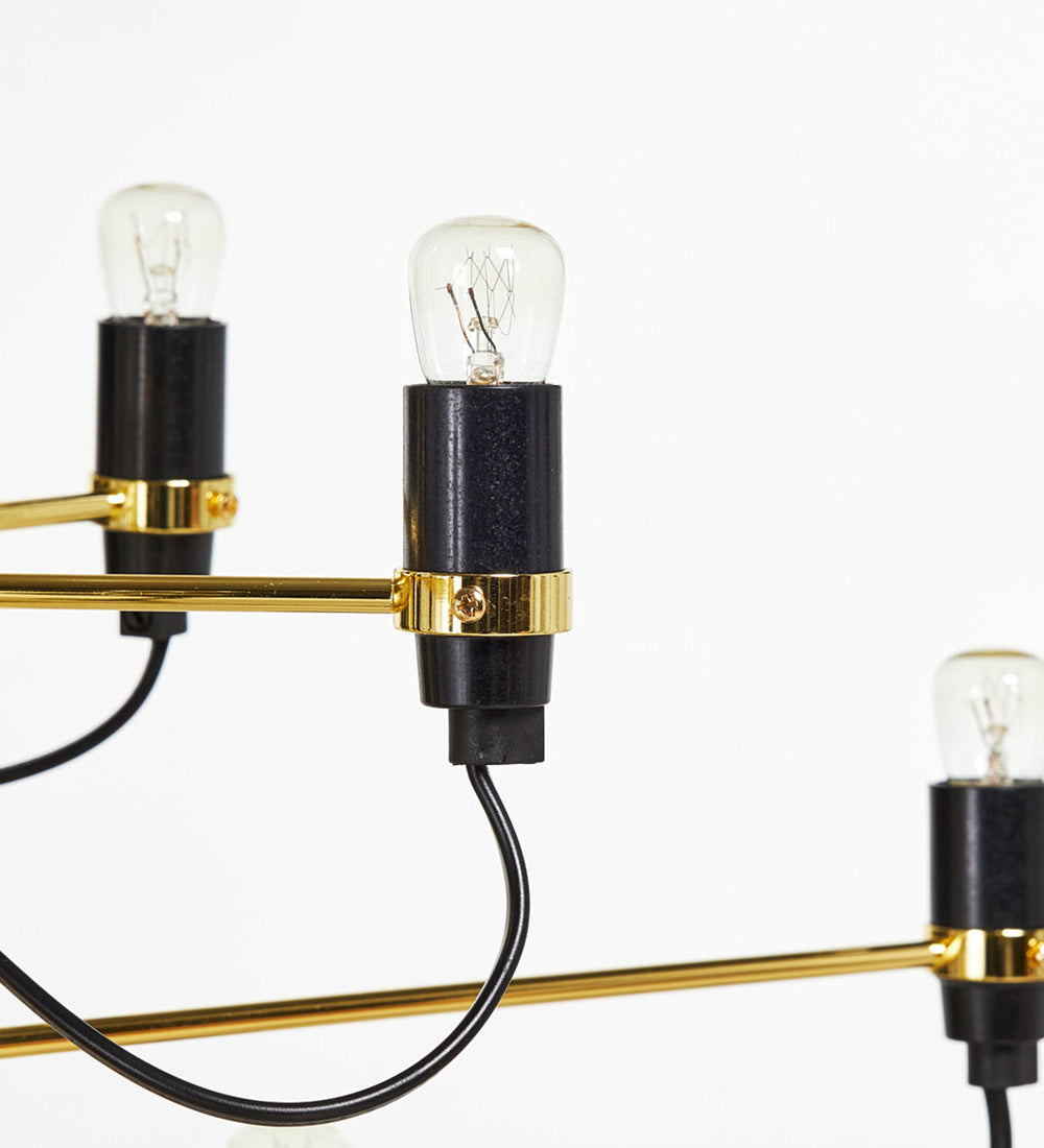 Tendrila zeitgenössischer Mehrfach-Licht-Kronleuchter - Industrie-inspiriertes Design Metallaufhängung für Lounges N01 | Souliia