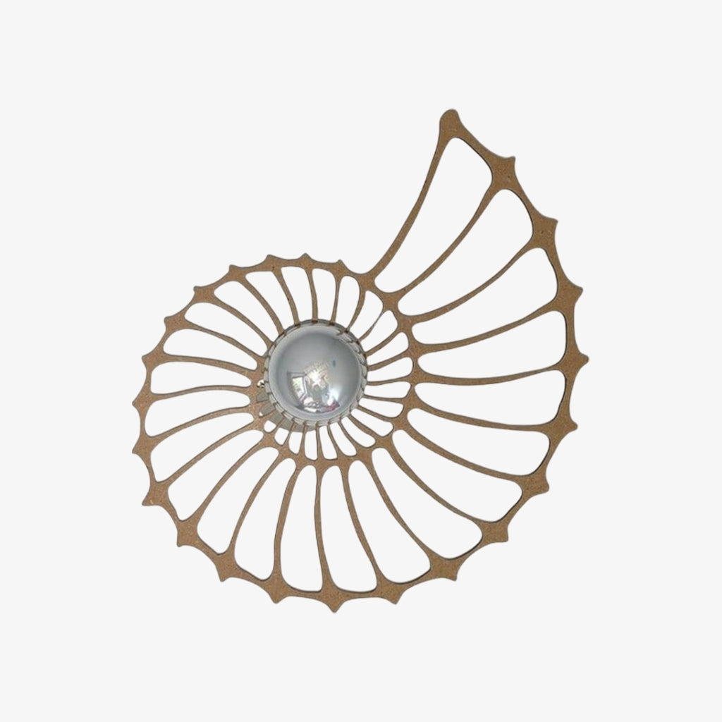 Spiralyn Nautilus-Schalen-Silhouette Moderne Wandleuchte - Beleuchtung für Wohnzimmer | Souliia