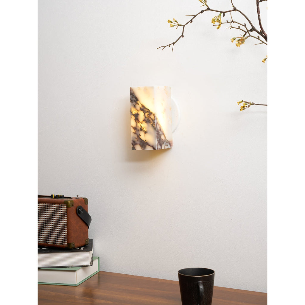 Square Marble Wall Lamp | Souliia