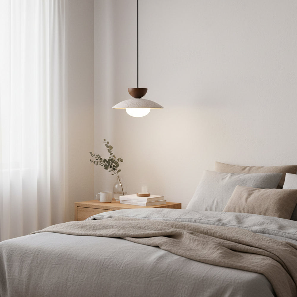 Tia Travertine Pendant Lamp | Souliia