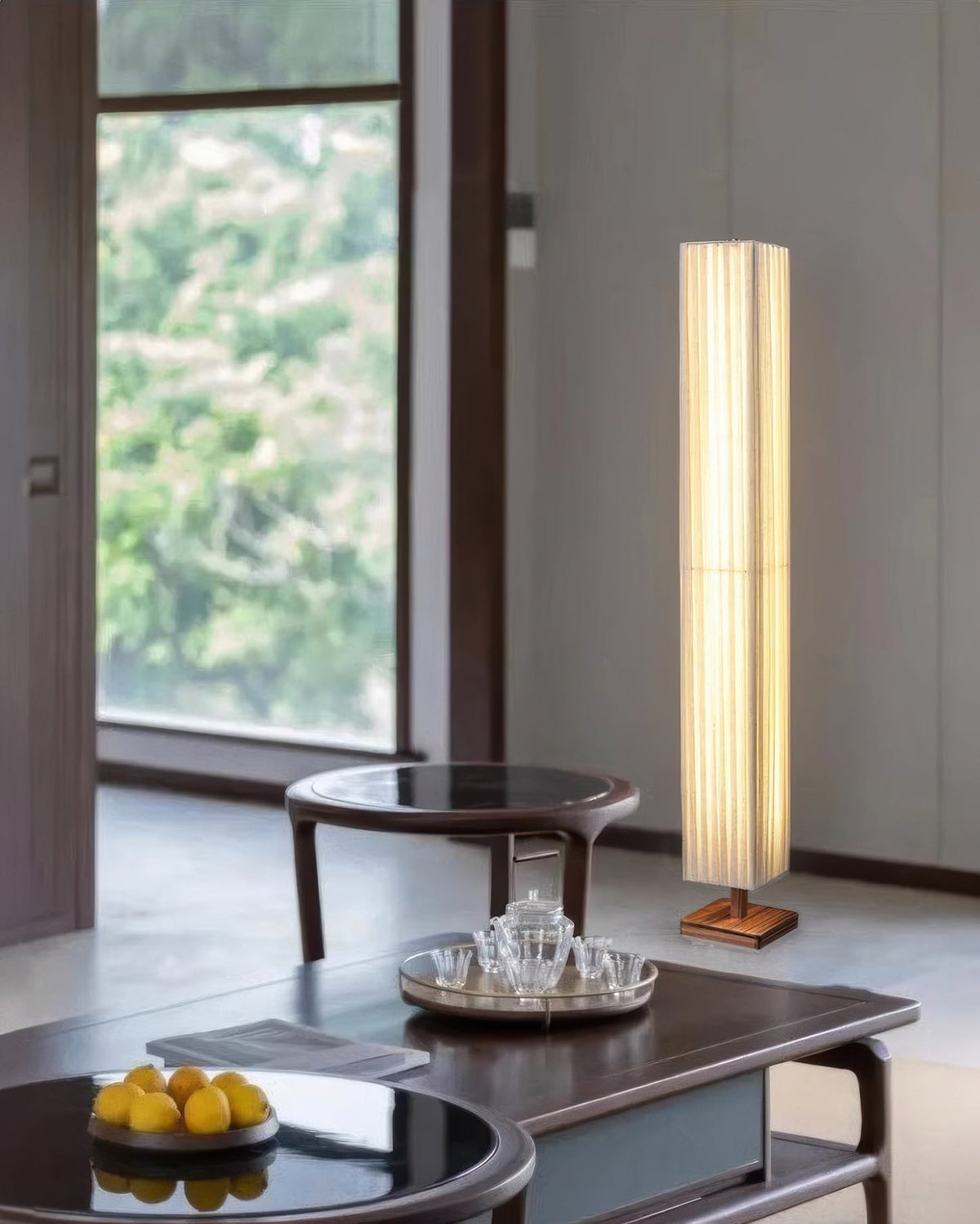 Sylara Floor Lamp — Wabi Sabi Oriental Minimalist Design