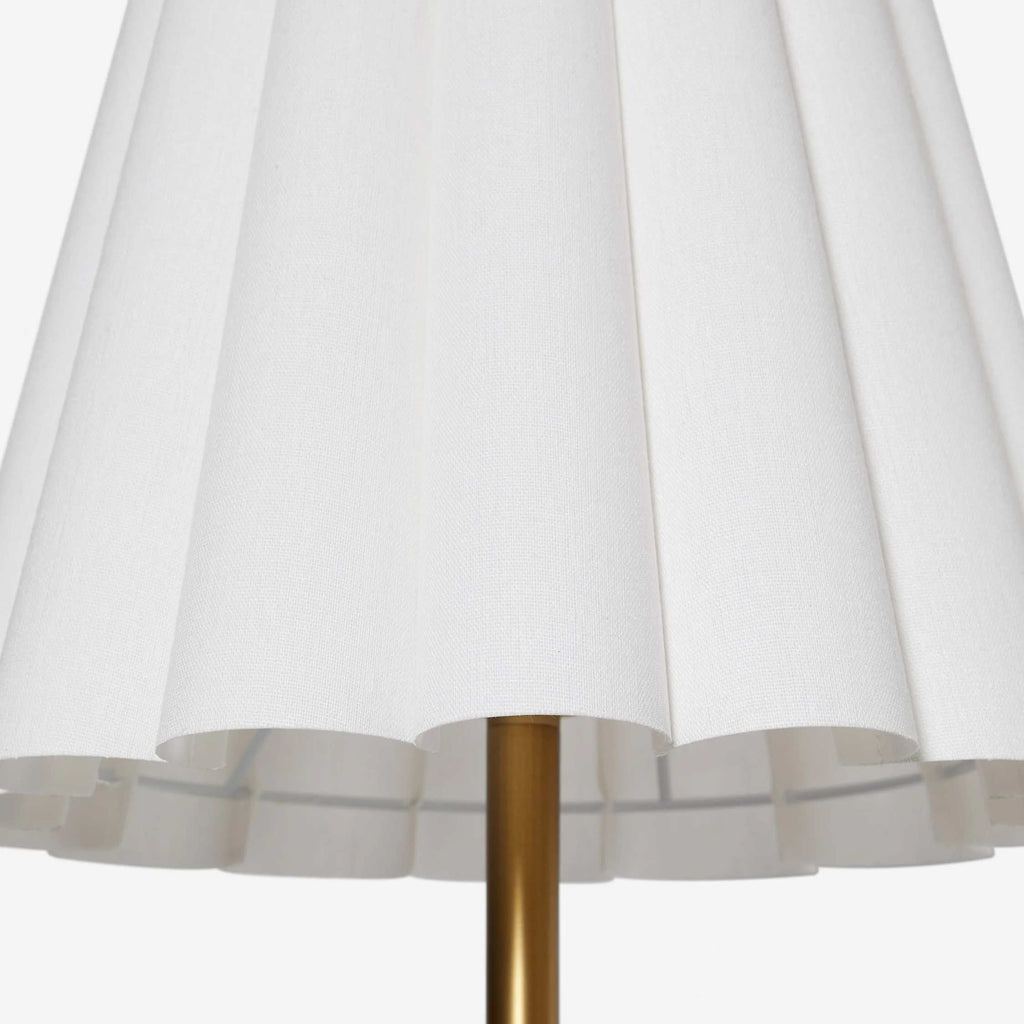 Ruffmeto Transitional Slim Table Lamp – Sculptural Shade Lighting for Living Room or Bedroom | Souliia