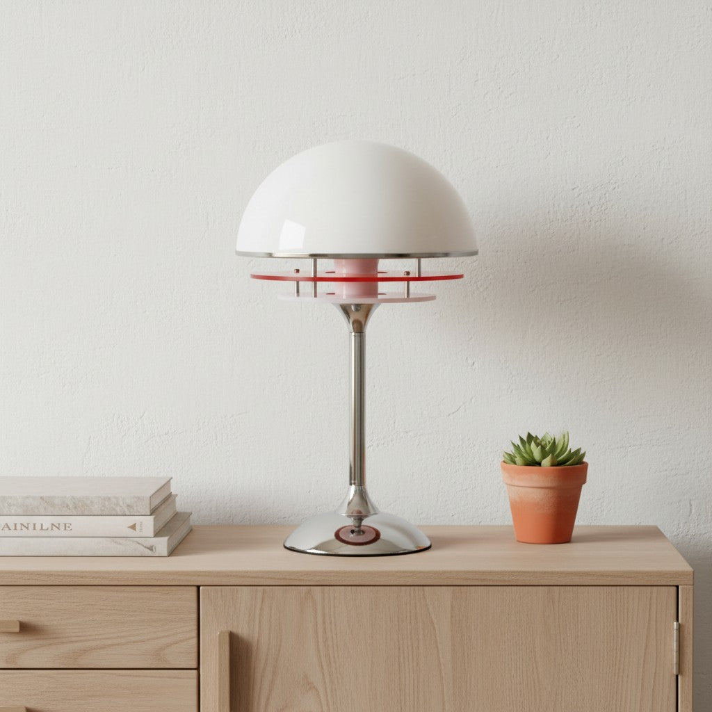 Sunset Bauhaus Vintage Stil Acryl Sonnenuntergang Tischlampe - AFTERGLOW S2 | Souliia