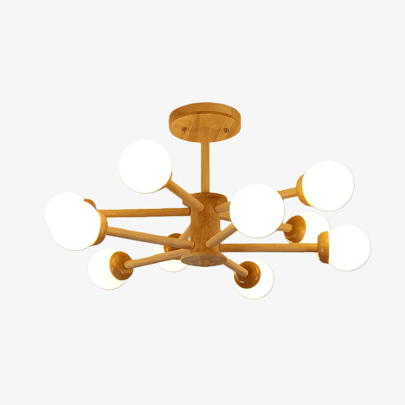 Lampada da soffitto dal design molecolare Orrise - Lampadario artistico con illuminazione a rami per gli ambienti domestici | Souliia