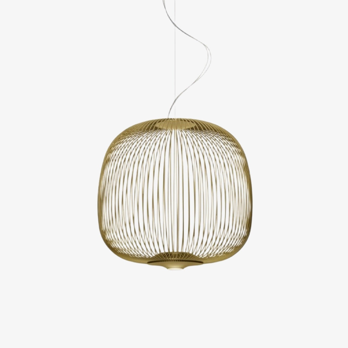 Radiloop Minimalist Suspension Lamp - Metal Lantern-Inspired Design for Dining Room N48 | Souliia