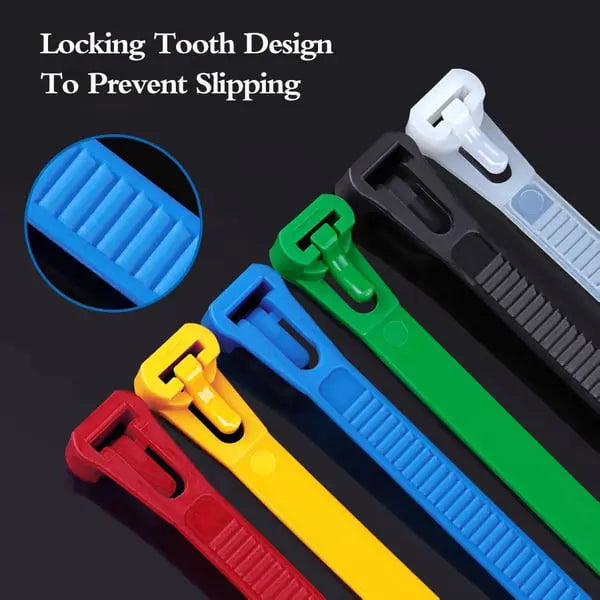 Reusable Cable Ties for Easy Organization – Strong Hold and Flexibility - Souliia