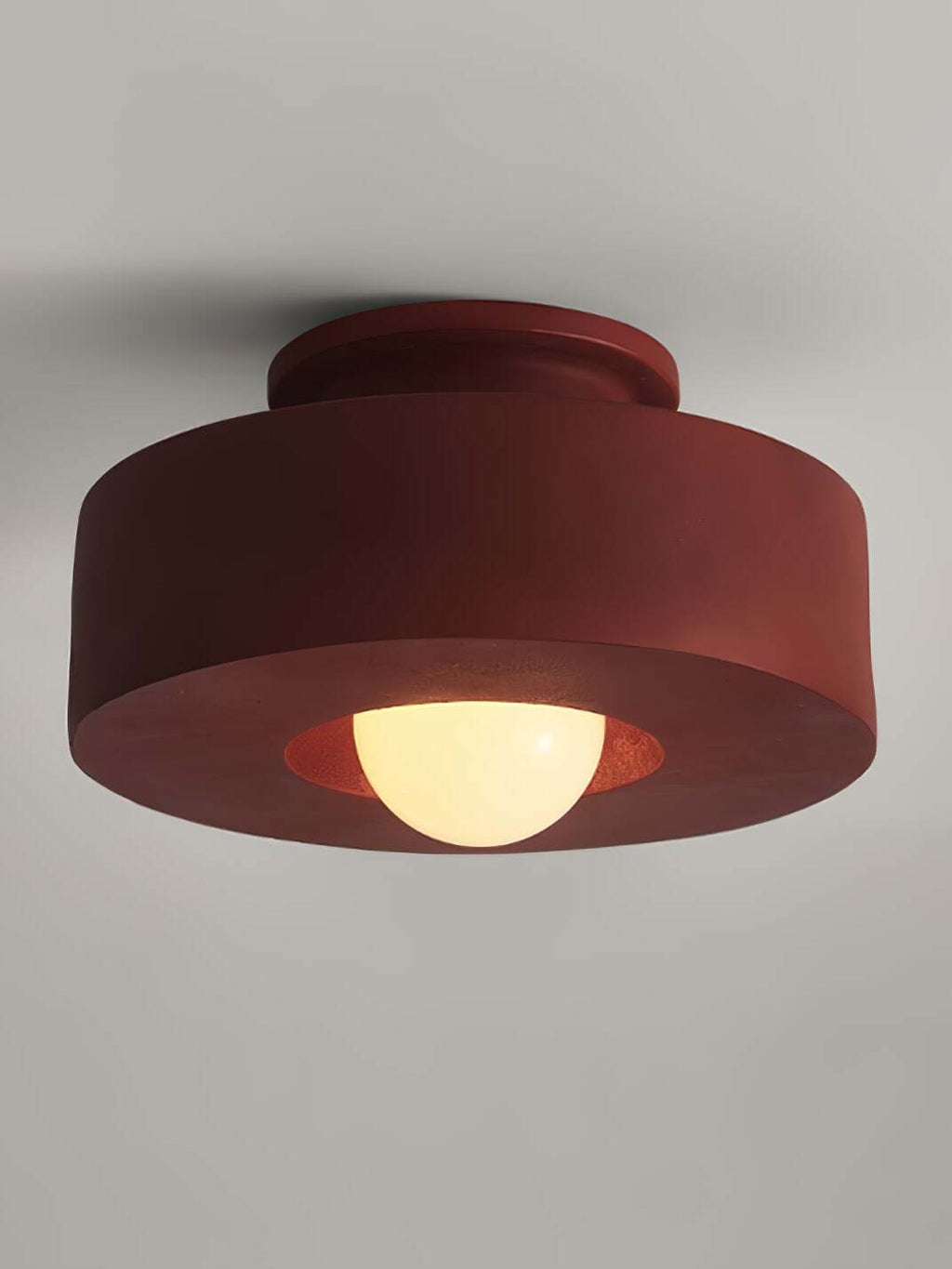 Resinova taklampa i harts – kraftig cylindrisk modern utanpåliggande armatur | Souliia