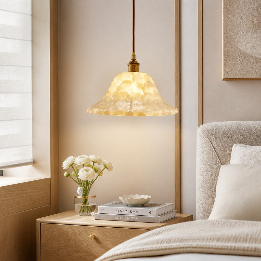 Sculptural Organic Form Minimalist Hanging Light for Bedroom and Hallway Decor | Souliia