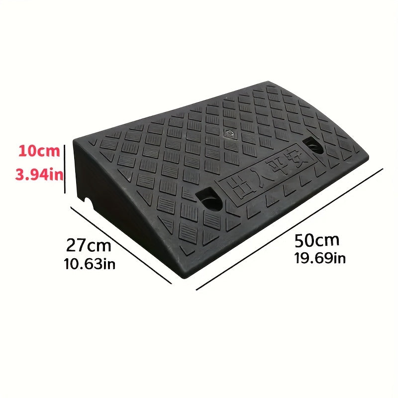 Set of 2 Curb Ramps, 10 cm Height, Made of PE - Souliia
