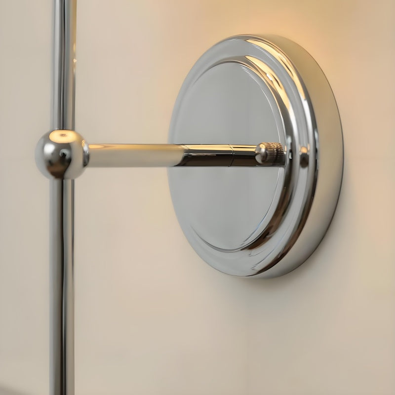 Solmire Plissierte Wandleuchte - Weißer Stoffschirm und Chrom-Metallrahmen für Schlafzimmer und Wohnzimmer | Souliia