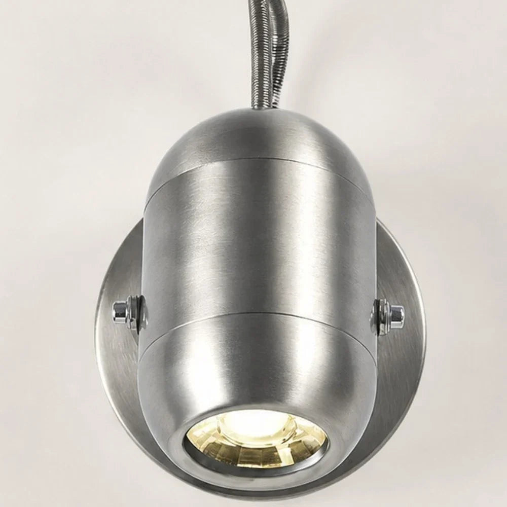 Sand Nickel Adjustable LED Wall Lamp for Hallway Bedroom Vanity | Souliia