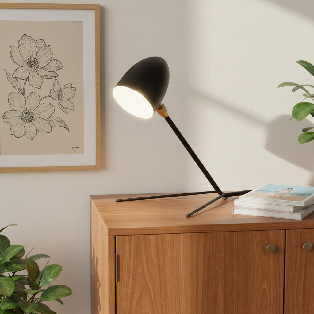 Solavo Modern Tripod Table Lamp with Metal Materials for Living Room | Souliia