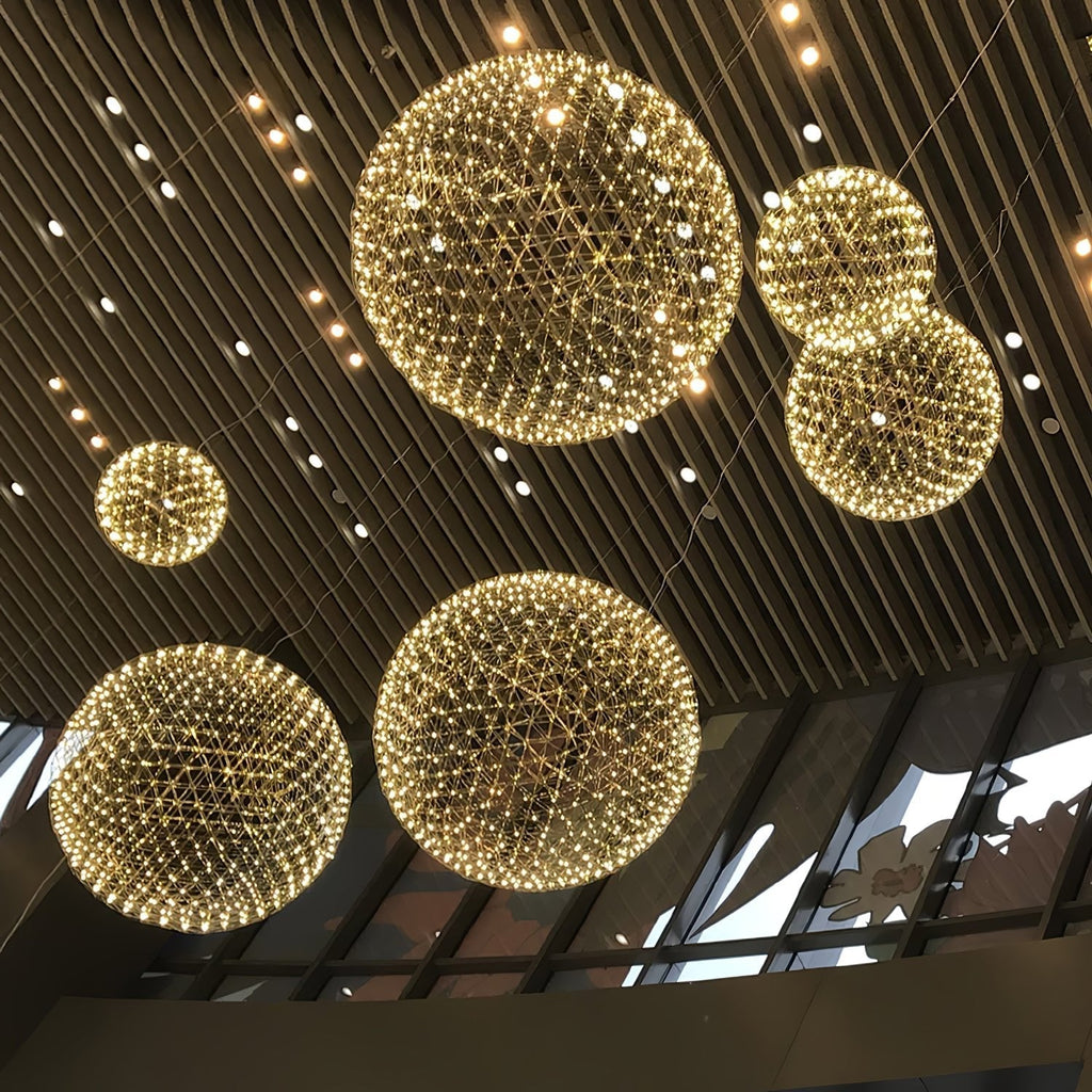 Silver Spark Ball Pendant Light | Souliia
