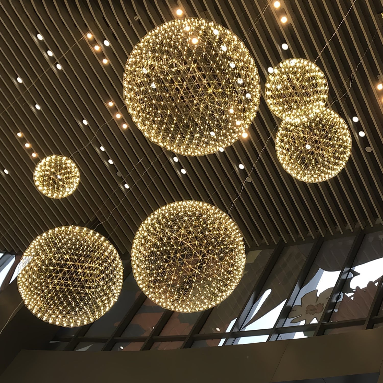 Silver Spark Ball Pendant Light | Souliia