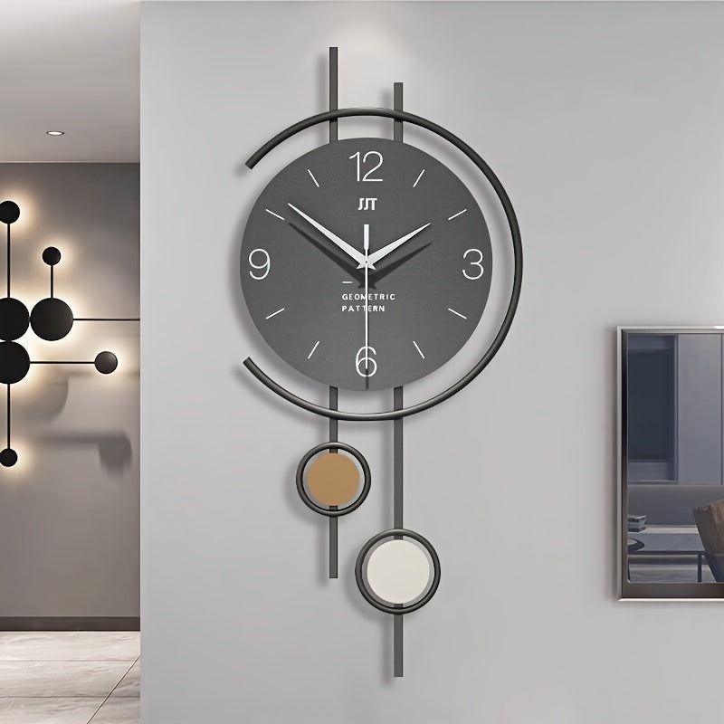 Nordtick Silent Scandinavian Wall Clock — Minimalist Dial, Large Numerals