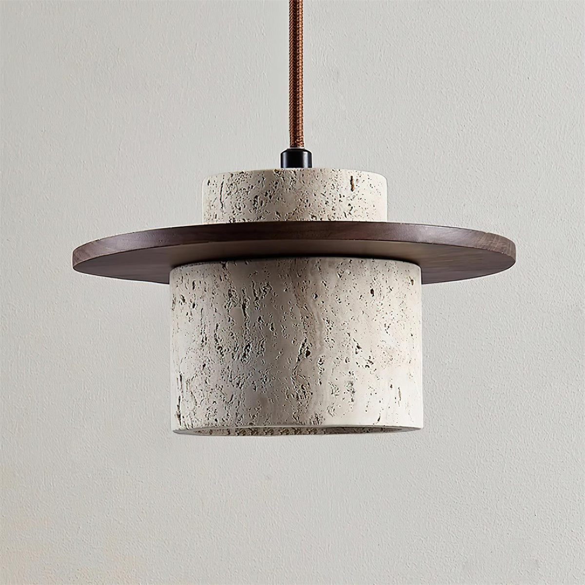 Retro Wabi Sabi Textured Travertine Wall Lamp M01 | Souliia