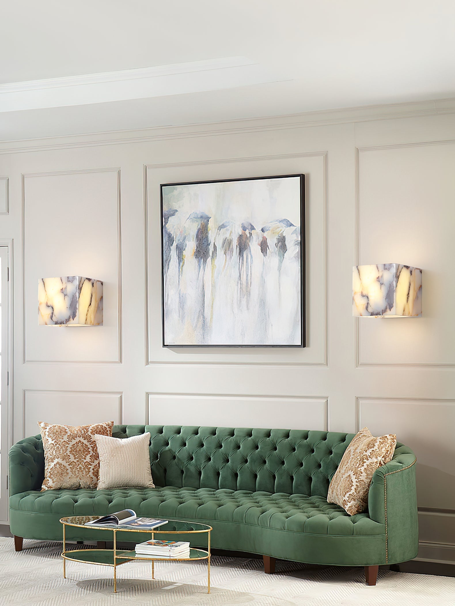 Square Marble Wall Lamp | Souliia