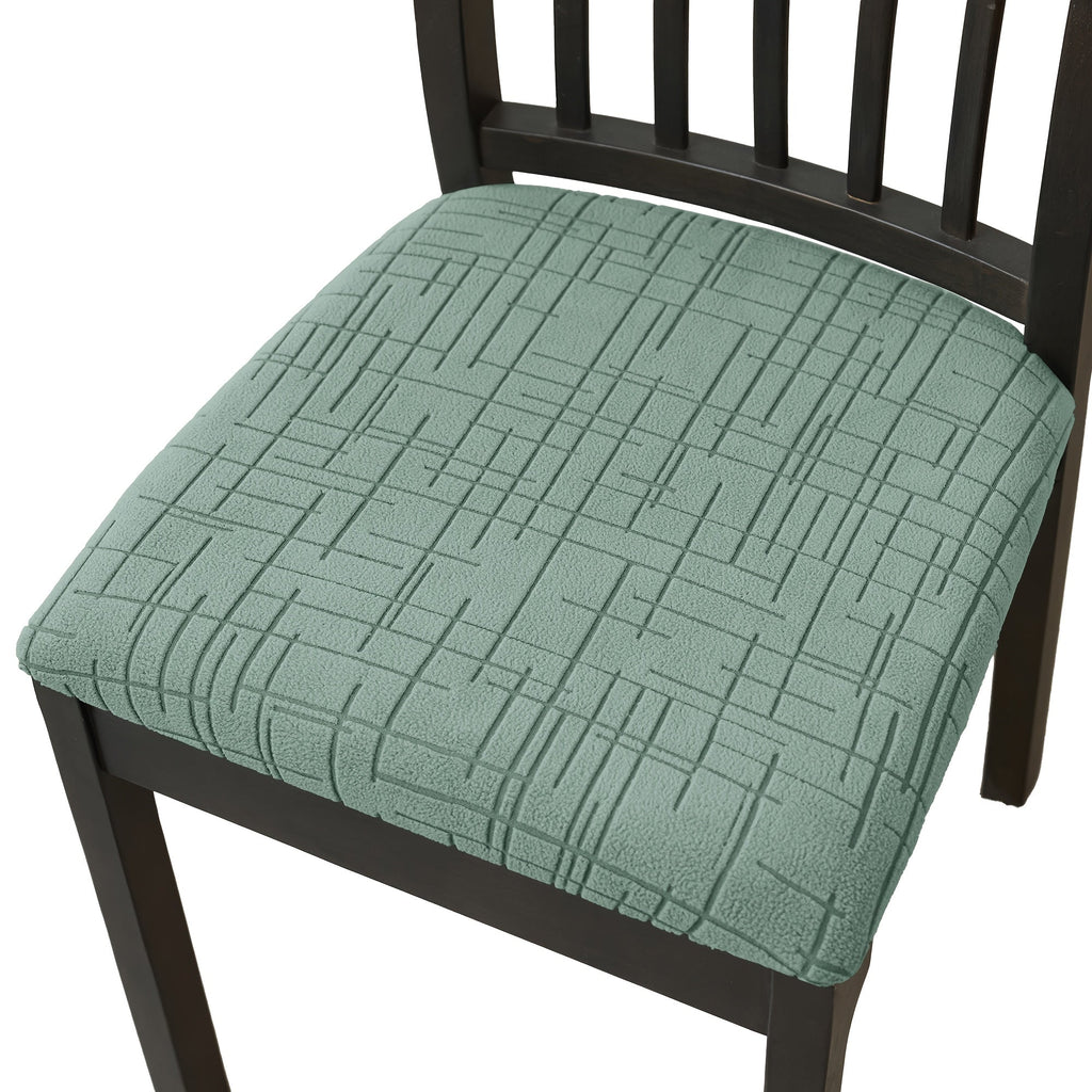 Crossfit Elastic Dining Chair Covers — Cross-Textured Stretch Fabric, Secure Fit
