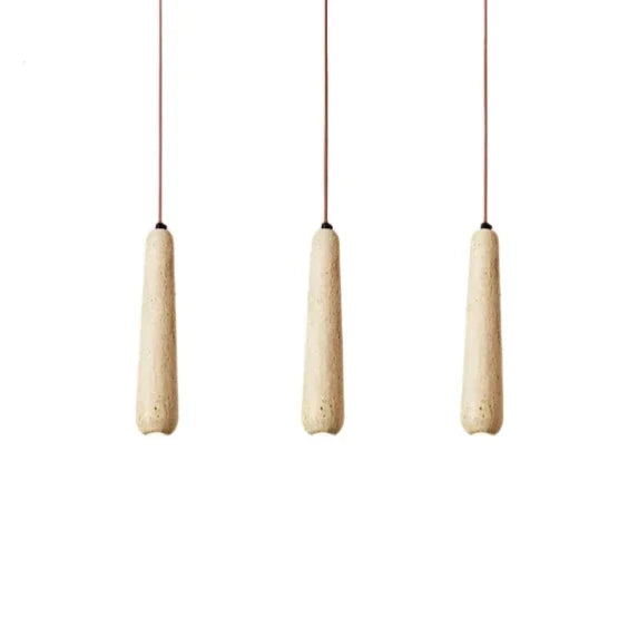 Travertine Tube Pendant Light | Souliia