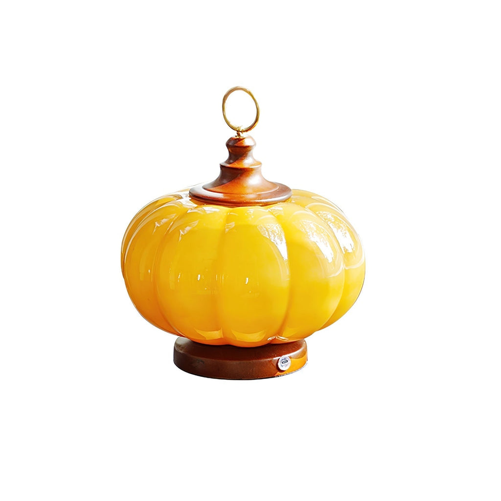 Pumpkin Glass Table Lamp | Souliia