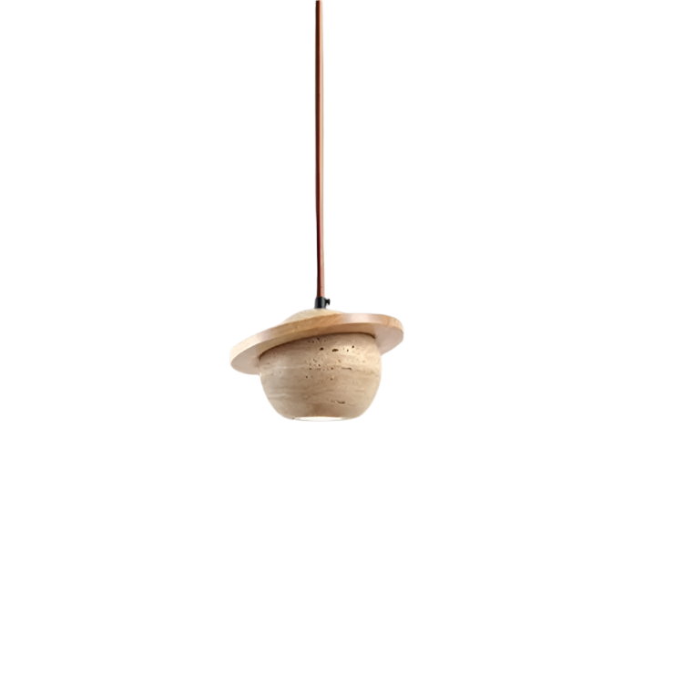Travertin Planet Pendelleuchte | Souliia