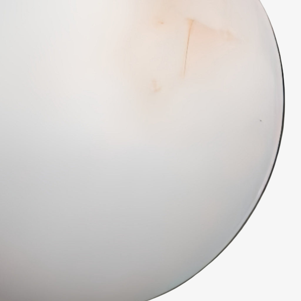 OrbisMuse Elegant Natural Stone Globe Wall Sconce - Minimalist Light for Hallways | Souliia