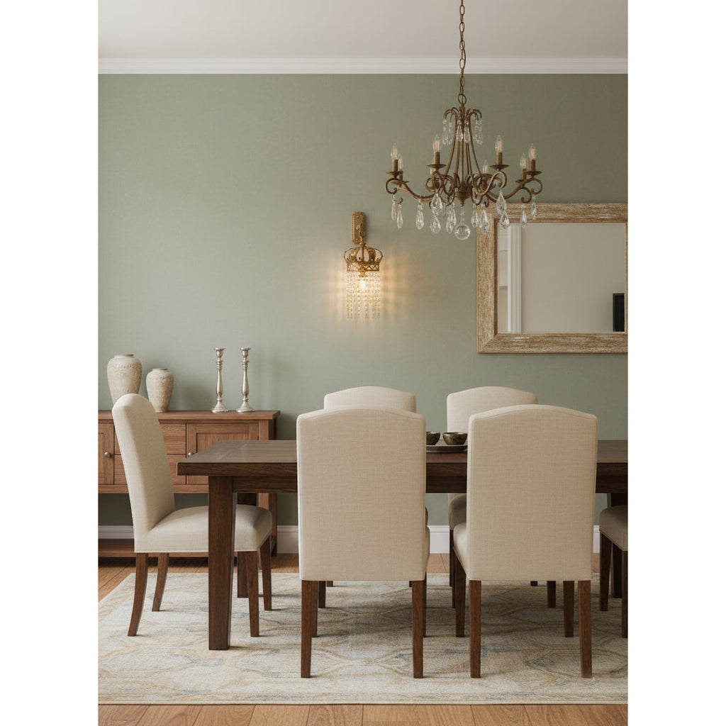 Timon Brass Crown Wall Lamp | Souliia