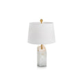 Bordslampa i rå alabaster | Souliia
