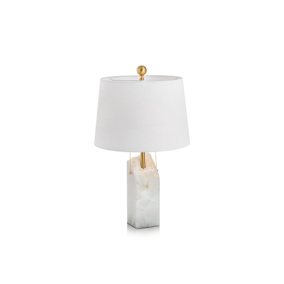 Bordslampa i rå alabaster | Souliia