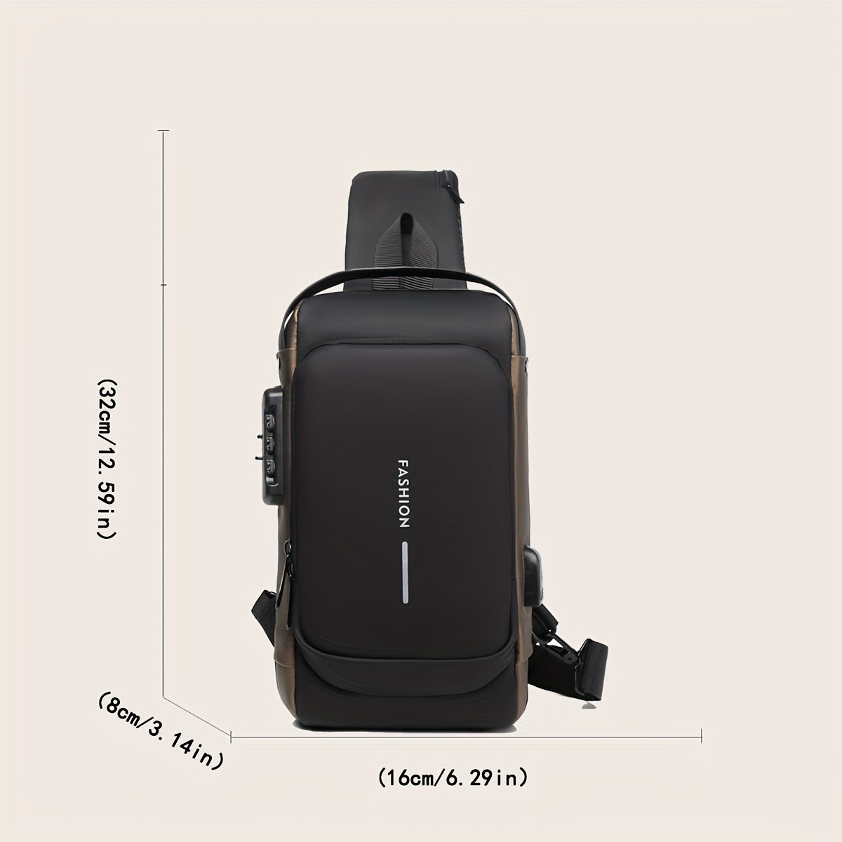 Securegear Anti-Theft Crossbody Bag — Classic Minimal Design