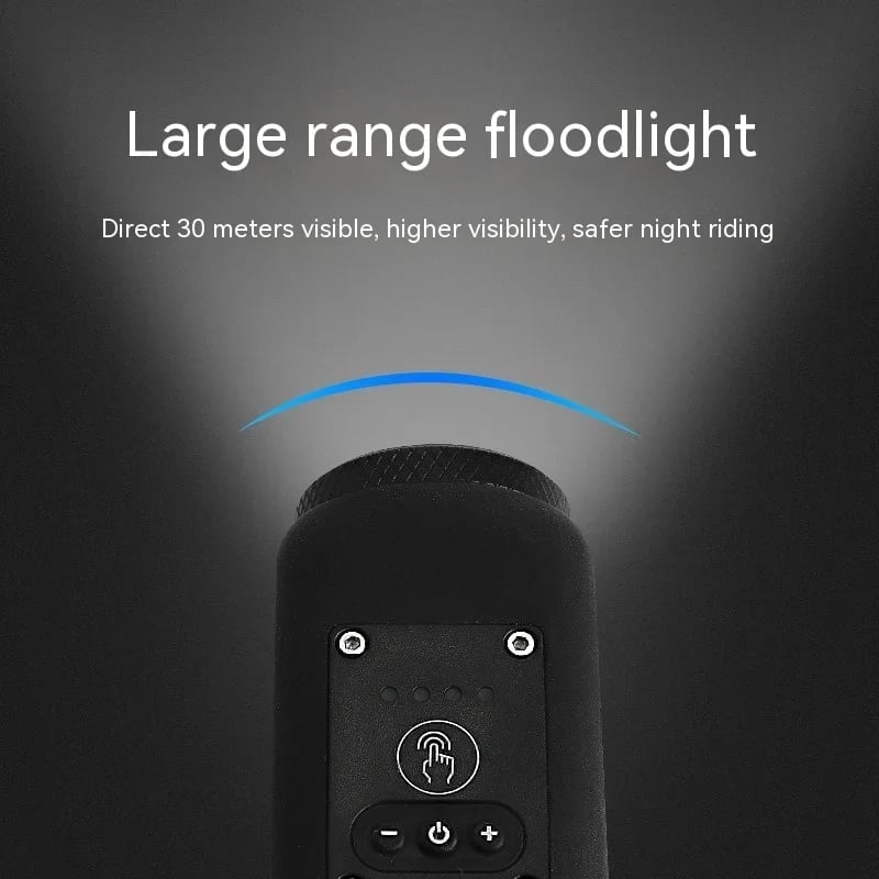 USB Rechargeable Bicycle Light with Built-in Horn - Souliia