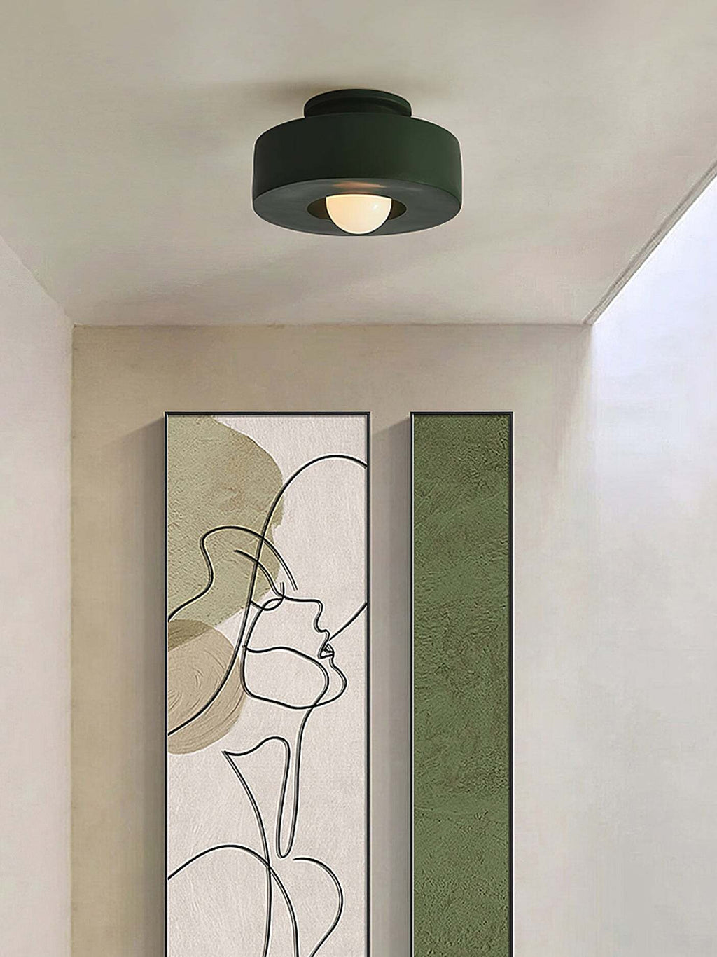Resinova taklampa i harts – kraftig cylindrisk modern utanpåliggande armatur | Souliia