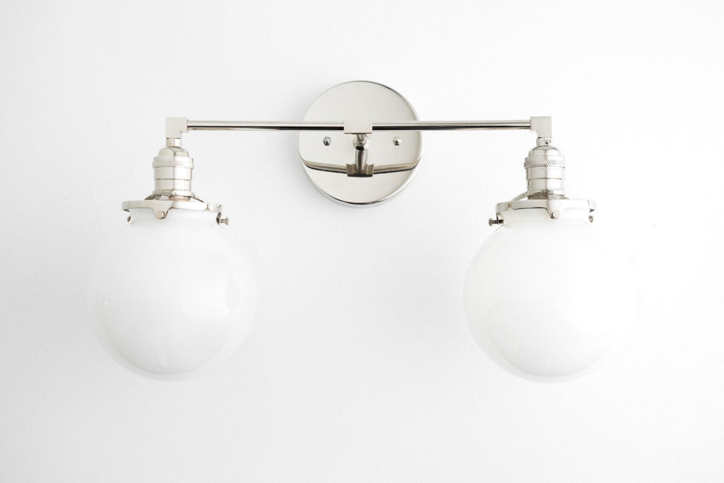 Lumio Globe Geometric Linear Vanity Light – Modern Bathroom Wall Fixture for Mirror and Sink Areas | Souliia