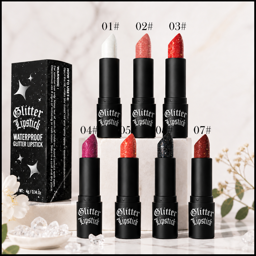 Rouge à lèvres mat VelvetLuxe avec Glitter Crush — Éblouissez toute la journée avec des lèvres pulpeuses et éclatantes qui ne s’estompent jamais - Souliia