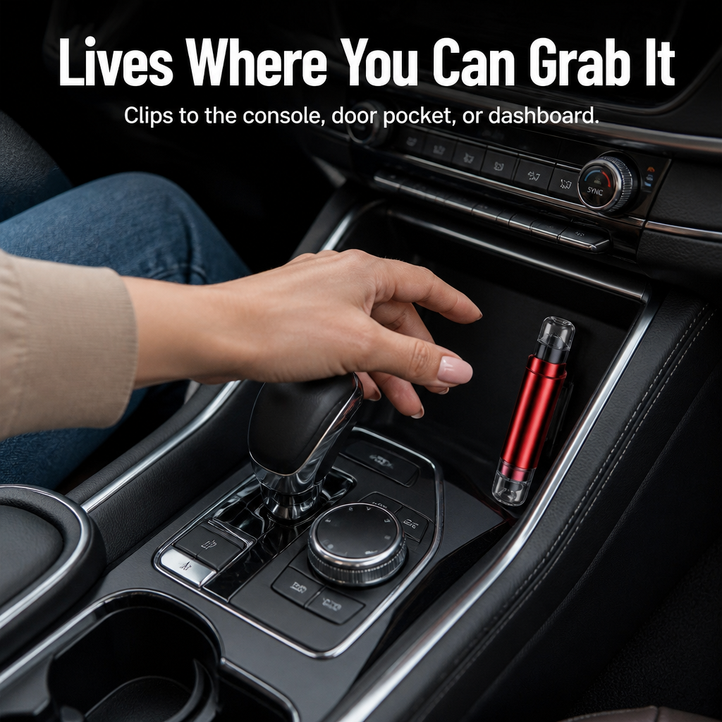 VeroGuard — Press Once to Shatter Glass and Cut Your Seatbelt Free - Souliia