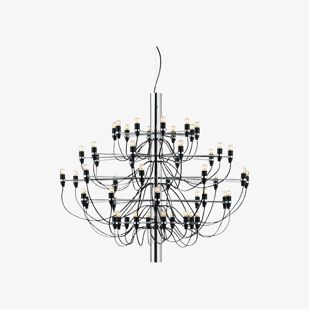 Tendrila zeitgenössischer Mehrfach-Licht-Kronleuchter - Industrie-inspiriertes Design Metallaufhängung für Lounges N01 | Souliia