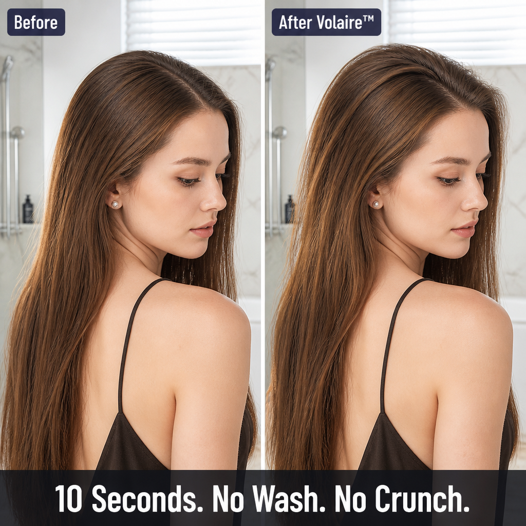Volaire — Spritz Lift Into Flat, Day-Two Hair Without the Sticky Crunch - Souliia