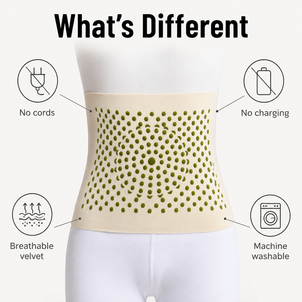 VivantaWrap — Wrap Your Belly in Mugwort Warmth, Skip the Cords and Bulk - Souliia