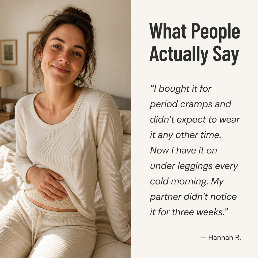 VivantaWrap — Wrap Your Belly in Mugwort Warmth, Skip the Cords and Bulk - Souliia