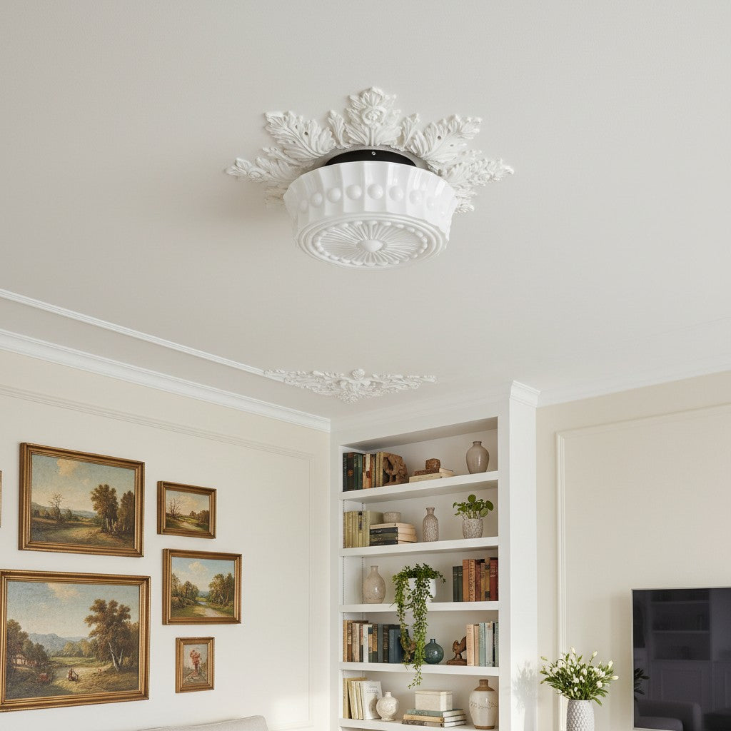 Rigidus Curved Ceiling Light - Minimalist Glass for Living Rooms and Hallways | Souliia