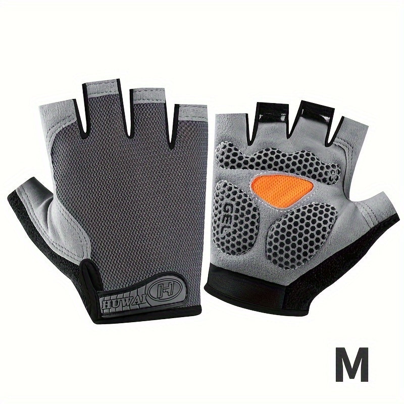 AthletiQ Half-Finger Outdoor Gloves, Universally Sized for Men & Women