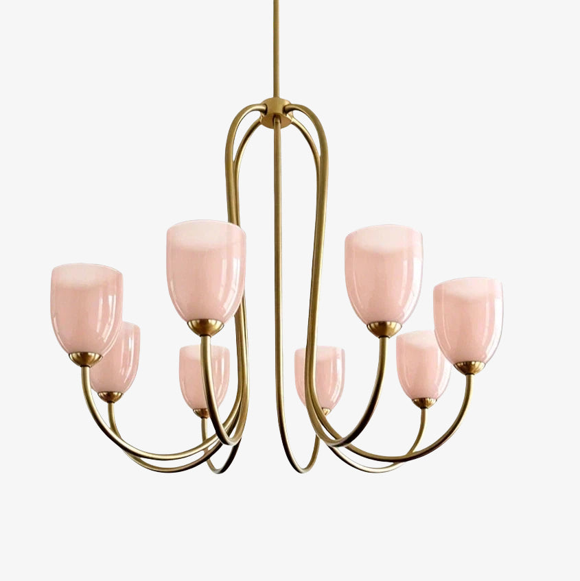 Shell Shade French Vintage Chandelier for Dining Room Lighting | Souliia