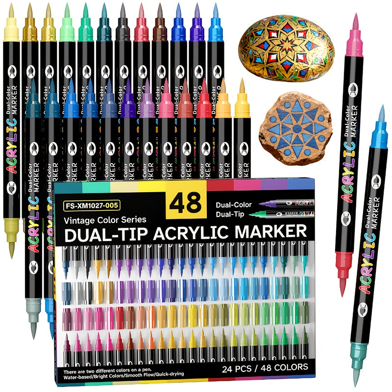 Set of 120 Acrylic Markers - Souliia