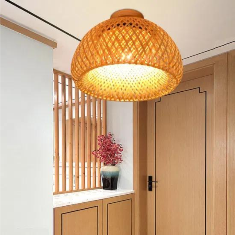 The Luminous Refuge Bamboo Ceiling Light | Souliia