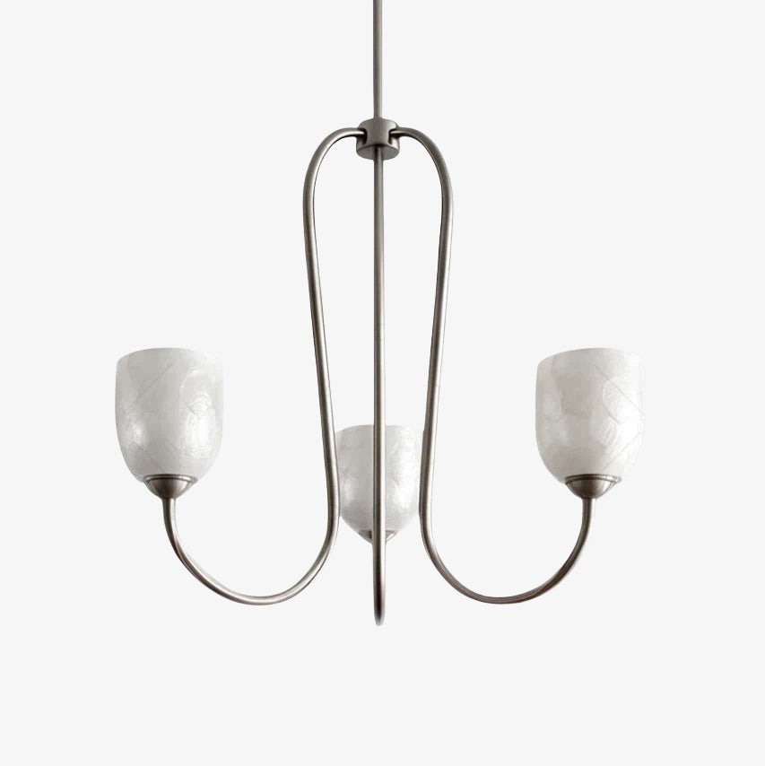 Shell Shade French Vintage Chandelier for Dining Room Lighting | Souliia