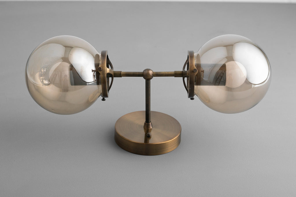 Lumio Globe Clear Glass – Modern Industrial Bathroom Vanity Light | Souliia