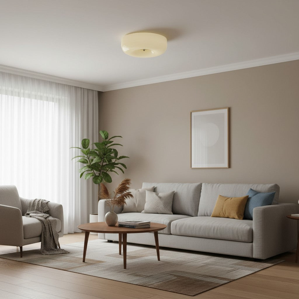 Opalune Art Deco Pudding Ceiling Light with Design – Elegant Lighting for Modern Interiors N06 | Souliia