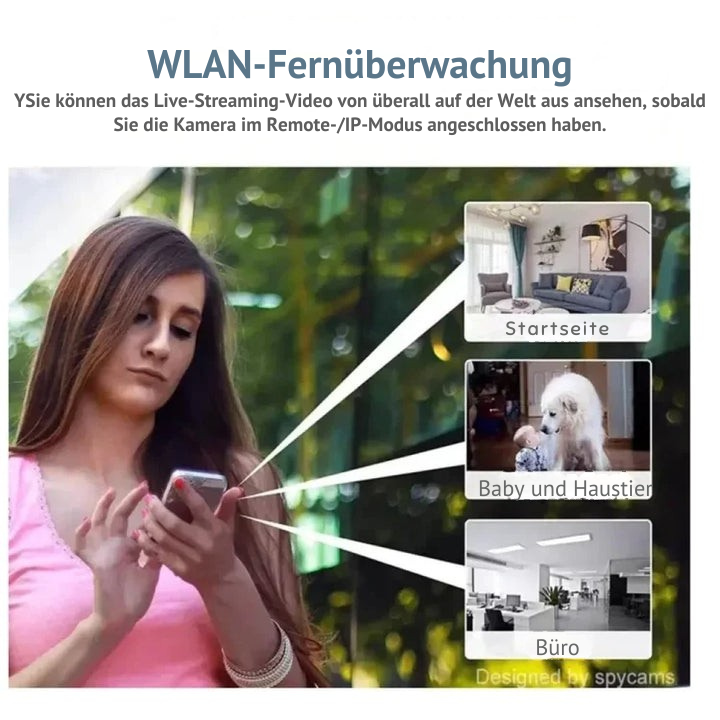 Vnitřní bezpečnostní Wi-Fi kamera | detekce pohybu a noční vidění | SecurePulse - Souliia
