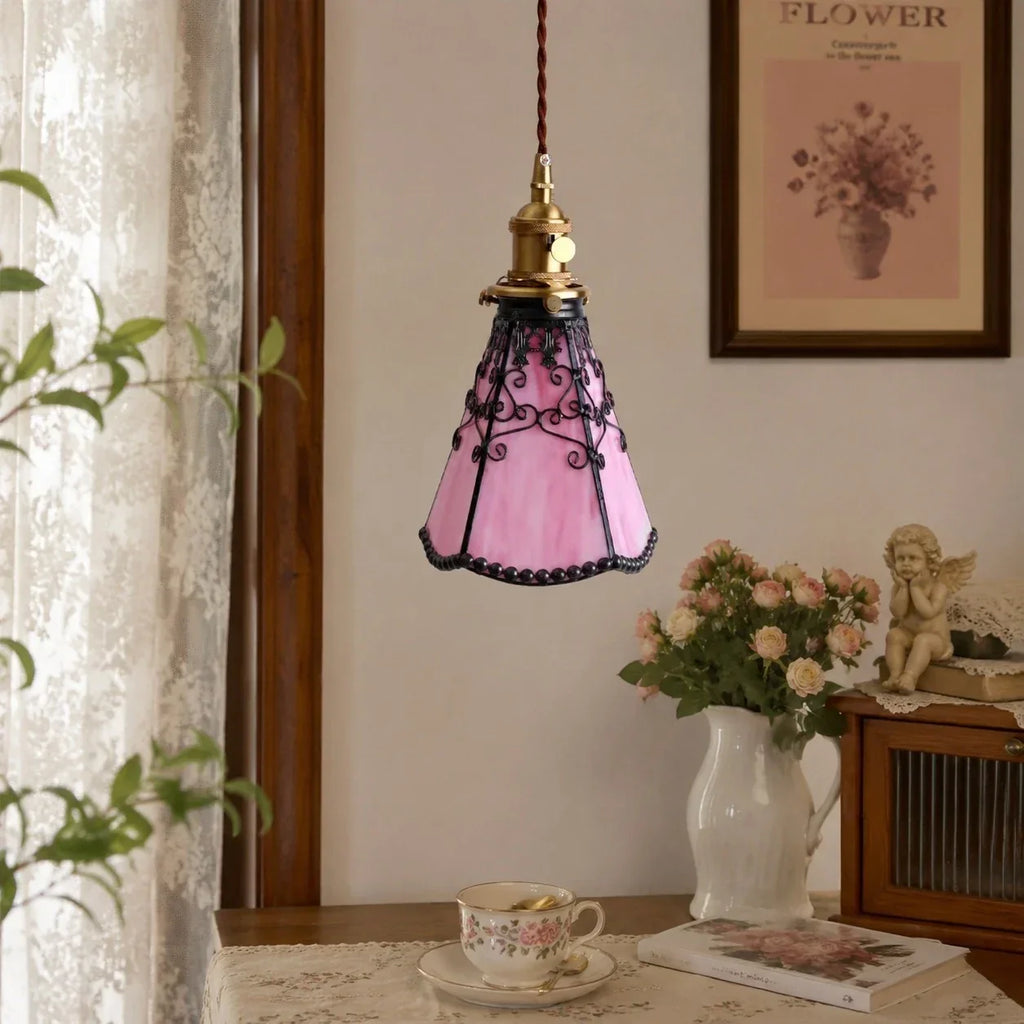 Tiffany-Stil Buntglas Pendelleuchte | Souliia