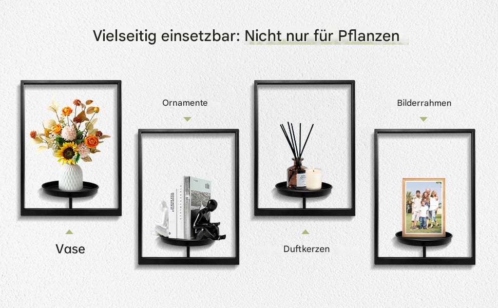 Wall Mounted Plant Holder | Metal Frame | Space-Efficient | Plantify - Souliia